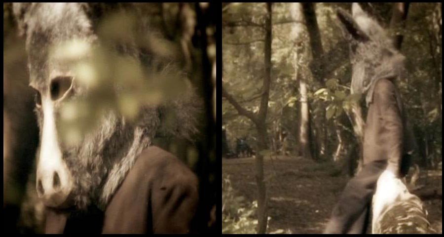 donekey mask as a film prop for Midsummer Nights Dream by Mendelssohn