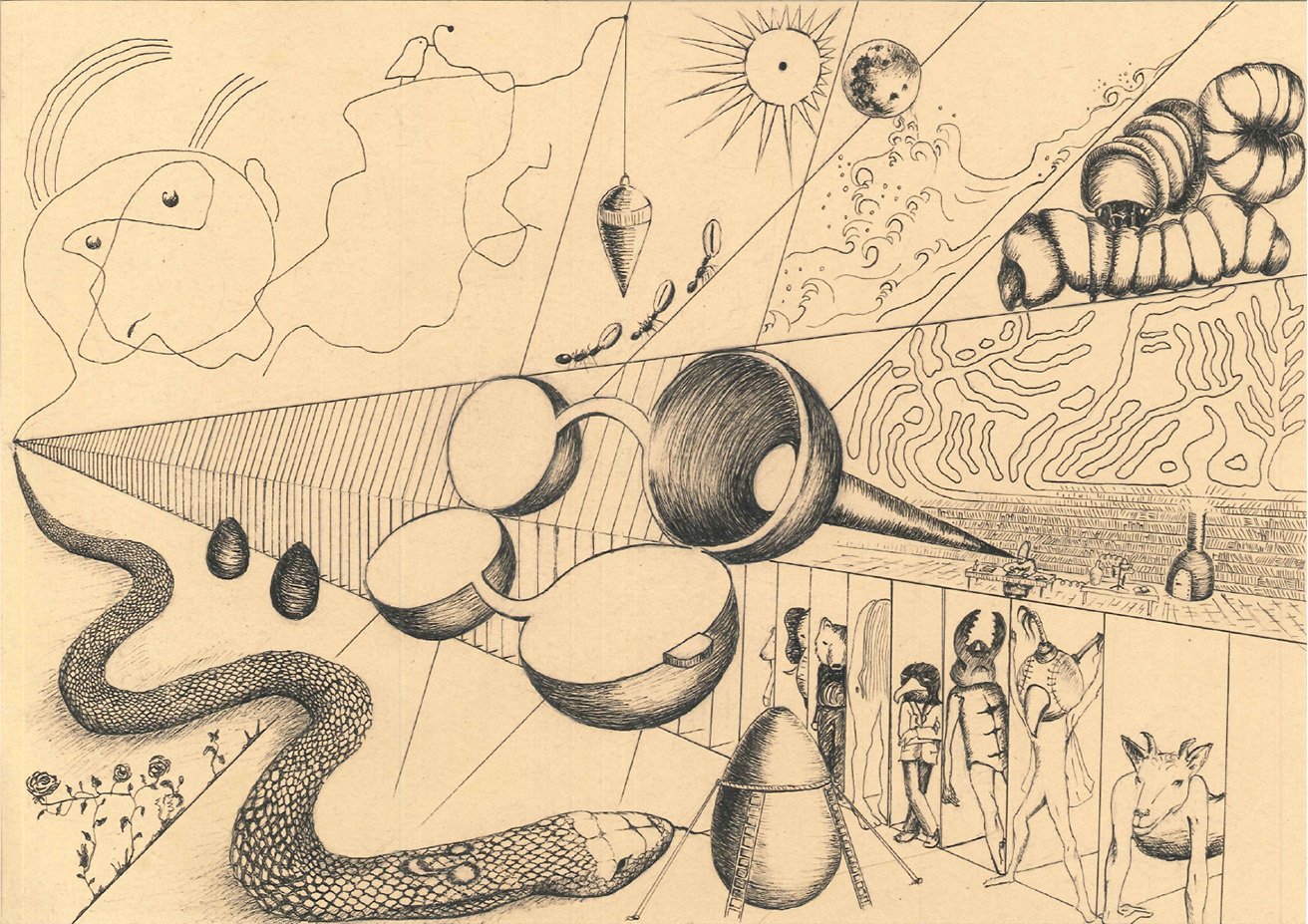 pan on paper drawing