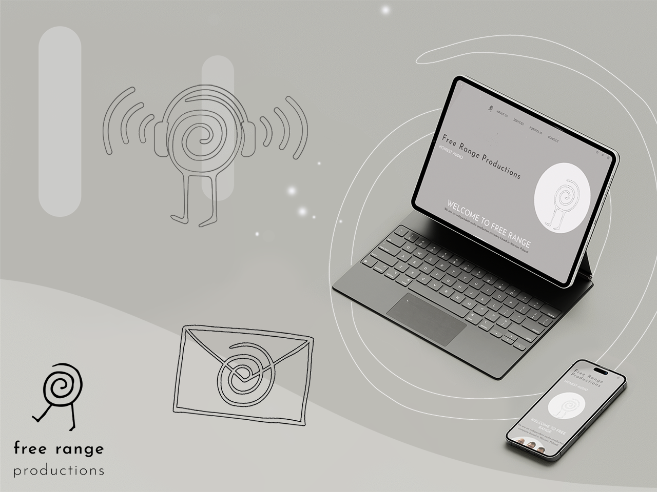 visual identity and graphic design for free range productions