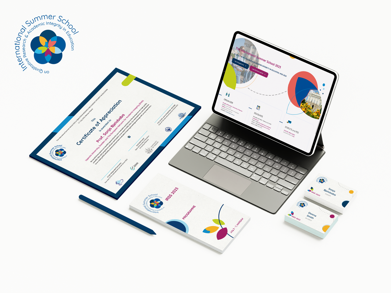 visual identity and graphic design for international research summer school