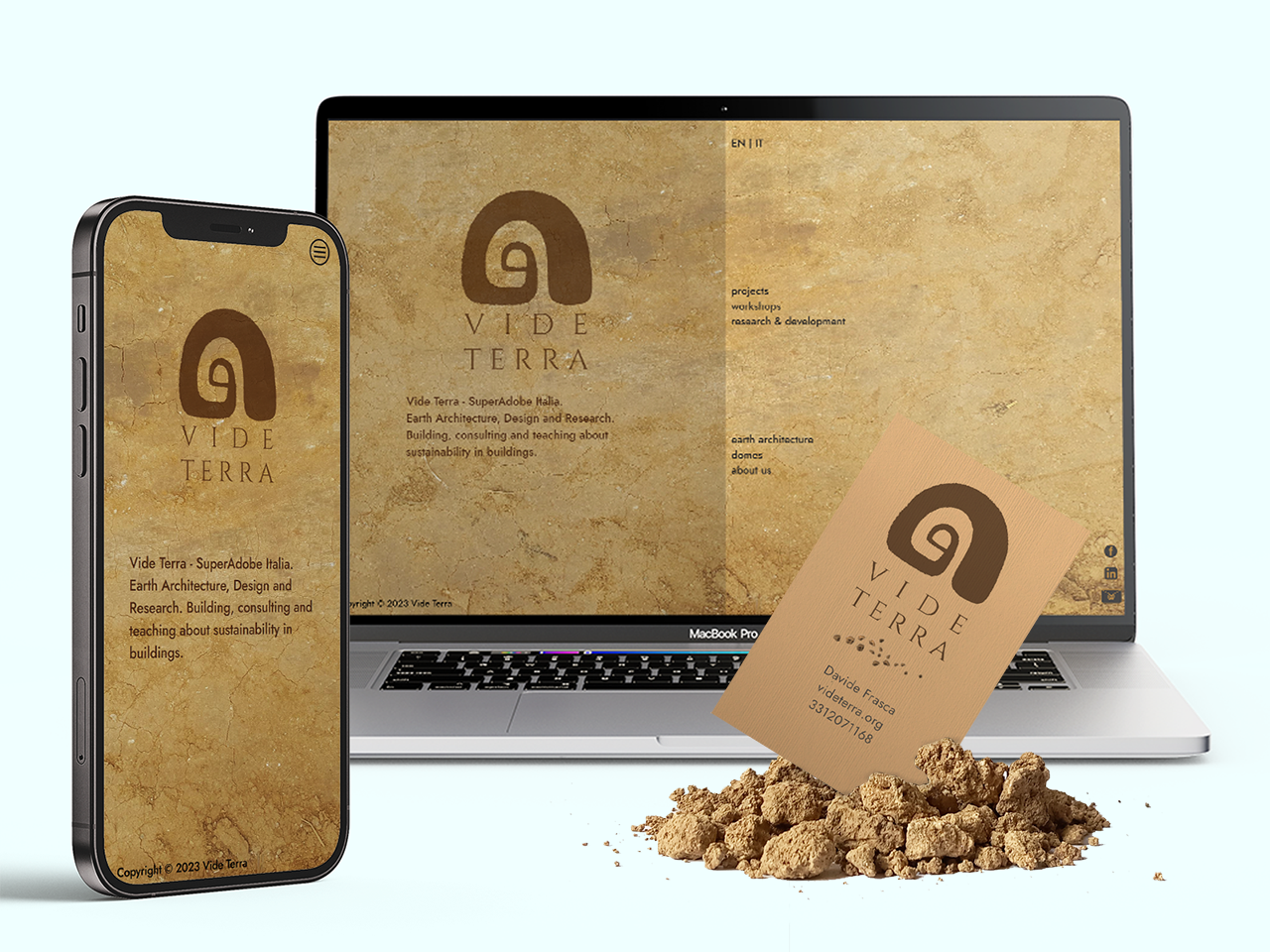 visual identity and graphic design for videterra